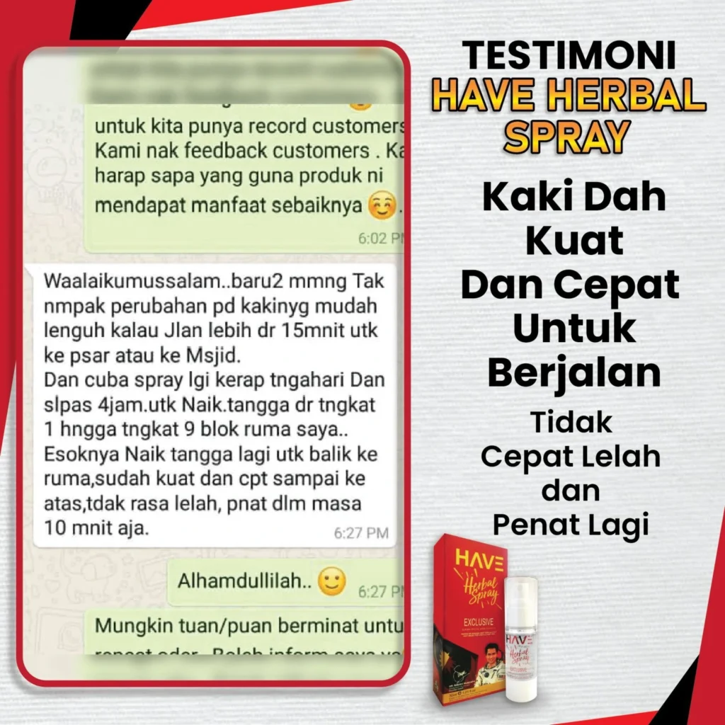 KAKI DAH KUAT UNTUK JALAN